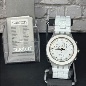Swatch 2009 Irony Diaphane Chrono Full-Blooded White watch with the model 43mm